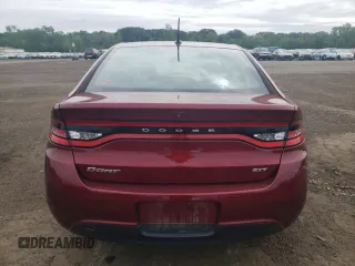 2015 Dodge Dart SXT with VIN 1C3CDFBB3FD242726, listed as a Copart auction lot 62867095 with 133,339 mi miles and Salvage title. Bid and sale history available at DreamBid. Image 6.