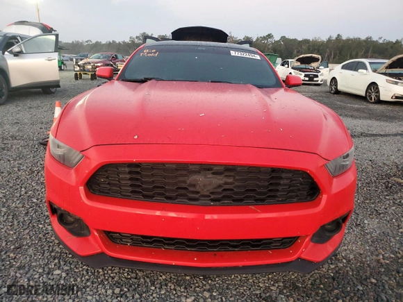 2016 Ford Mustang EcoBoost with VIN 1FA6P8TH9G5326825, listed as a Copart auction lot 77322494 with 0 mi miles and Salvage Title. Bid and sale history available at carsss.com. Image 5.