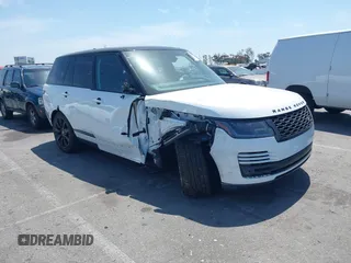 2021 Land Rover Range Rover Westminster with VIN SALGS2RUXMA446580, listed as a IAAI auction lot 42093231 with 45,416 mi miles. Bid and sale history available at carsss.com. Image 1.