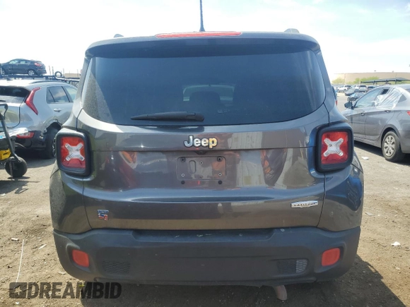 2017 Jeep Renegade Altitude with VIN ZACCJABB2HPE81020, listed as a Copart auction lot 55526015 with 98,205 mi miles and Salvage title. Bid and sale history available at DreamBid. Image 6.