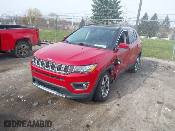 2019 Jeep Compass Limited z VIN 3C4NJDCB8KT638591, wystawiony jako IAAI lot #42022564 z przebiegiem 46 802 mil mil oraz . Historia ofert i sprzedaży dostępna na DreamBid. Obrazek 17.