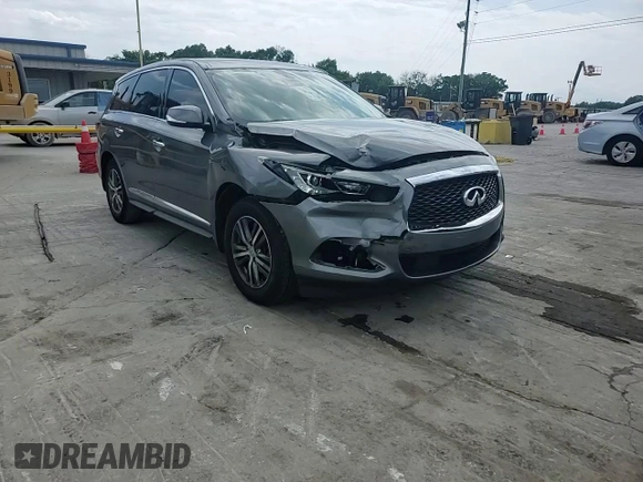 2019 Infiniti QX60 Pure with VIN 5N1DL0MN9KC566203, listed as a Copart auction lot 57137775 with 128,234 mi miles and Salvage title. Bid and sale history available at DreamBid. Image 13.