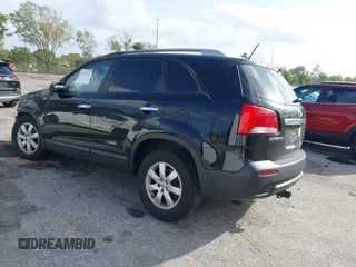 2012 Kia Sorento LX with VIN 5XYKT4A6XCG268899, listed as a IAAI auction lot 41727022 with 1 mi miles. Bid and sale history available at carsss.com. Image 3.