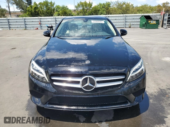 2019 Mercedes-Benz C 300 with VIN WDDWF8DB2KR482025, listed as a Copart auction lot 53960605 with 23,292 mi miles and Salvage Title. Bid and sale history available at DreamBid. Image 5.
