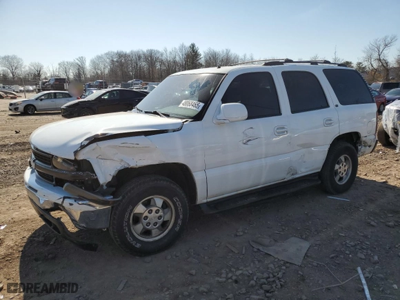 2002 Chevrolet Tahoe LT with VIN 1GNEK13Z12J104341, listed as a Copart auction lot 48068465 with 0 mi miles and Salvage Title. Bid and sale history available at carsss.com. Image 1.