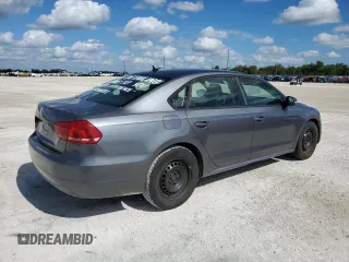 2014 Volkswagen Passat S w/Nav with VIN 1VWAP7A31EC012372, listed as a Copart auction lot 80479564 with 0 mi miles and Salvage Title. Bid and sale history available at carsss.com. Image 3.