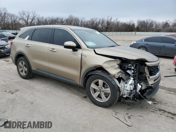 2021 Kia Sorento LX with VIN 5XYRG4LC2MG009833, listed as a Copart auction lot 44849495 with 74,165 mi miles and Salvage Title. Bid and sale history available at carsss.com. Image 4.