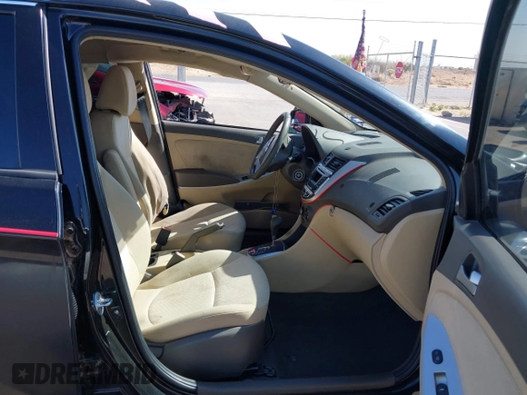 2014 Hyundai Accent GLS with VIN KMHCT4AE2EU749061, listed as a IAAI auction lot 42017566 with 93,929 mi miles. Bid and sale history available at carsss.com. Image 5.