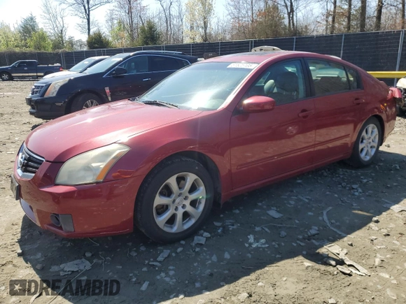 2007 Nissan Maxima 3.5 SL with VIN 1N4BA41E37C845530, listed as a Copart auction lot 51525105 with 200,118 mi miles and Salvage Title. Bid and sale history available at carsss.com. Image 1.