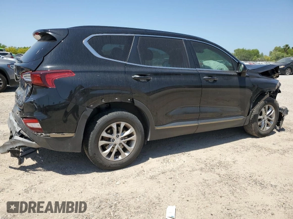 2019 Hyundai Santa Fe SE with VIN 5NMS23AD7KH008783, listed as a Copart auction lot 52349385 with 61,200 mi miles and Salvage Title. Bid and sale history available at carsss.com. Image 3.