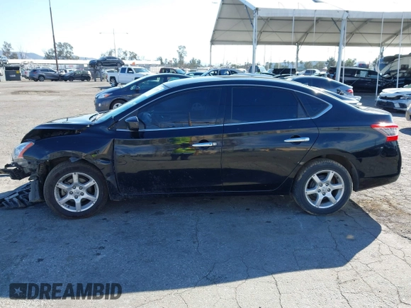 2015 Nissan Sentra S with VIN 3N1AB7AP5FY248829, listed as a IAAI auction lot 41615928 with 206,126 mi miles. Bid and sale history available at carsss.com. Image 14.