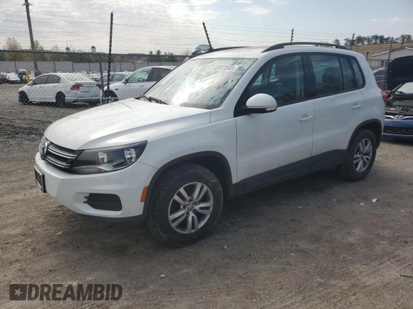 2017 Volkswagen Tiguan S with VIN WVGAV7AX5HK002381, listed as a Copart auction lot 52877045 with 86,610 mi miles and Clean Title. Bid and sale history available at DreamBid. Image 1.
