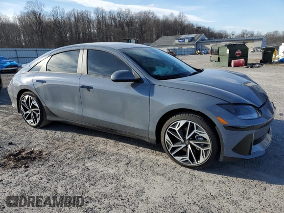 2024 Hyundai Ioniq 6 SEL z VIN KMHM34AC9RA077087, wystawiony jako Copart lot #45884475 z przebiegiem 614 mil mil oraz Szkoda całkowita • Salvage title. Historia ofert i sprzedaży dostępna na DreamBid. Obrazek 4.