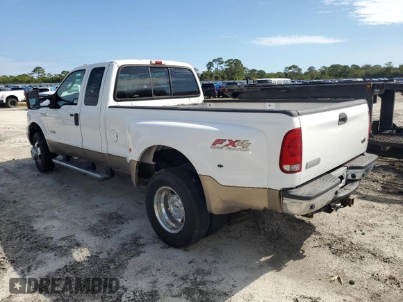 2005 Ford F-350 XL с VIN 1FTWX33P65EA82889, выставлен на аукционе Copart как лот 87628925 с пробегом 202 718 миль миль и Списание • Salvage title. История ставок и продаж доступна на DreamBid. Изображение 2.