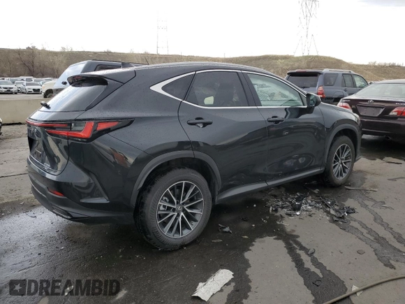 2022 Lexus NX with VIN JTJAKCEZXN2009465, listed as a Copart auction lot 50937143 with 5,143 mi miles. Bid and sale history available at carsss.com. Image 3.