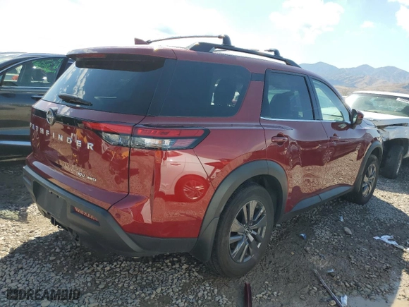 2024 Nissan Pathfinder SV with VIN 5N1DR3BD4RC221651, listed as a Copart auction lot 72201814 with 18,772 mi miles and Salvage Title. Bid and sale history available at carsss.com. Image 3.