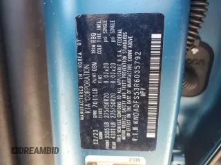 2024 Kia EV9 Land with VIN KNDADFS53R6035792, listed as a Copart auction lot 88650305 with 9,617 mi miles and Salvage Title. Bid and sale history available at carsss.com. Image 14.
