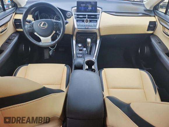 2017 Lexus NX 200t with VIN JTJYARBZ1H2053299, listed as a Copart auction lot 60734825 with 58,806 mi miles and Salvage title. Bid and sale history available at DreamBid. Image 8.