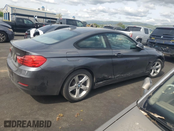 2015 BMW 4 Series 428i with VIN WBA3N3C57FK234685, listed as a Copart auction lot 52236575 with 115,093 mi miles and Salvage title. Bid and sale history available at DreamBid. Image 3.