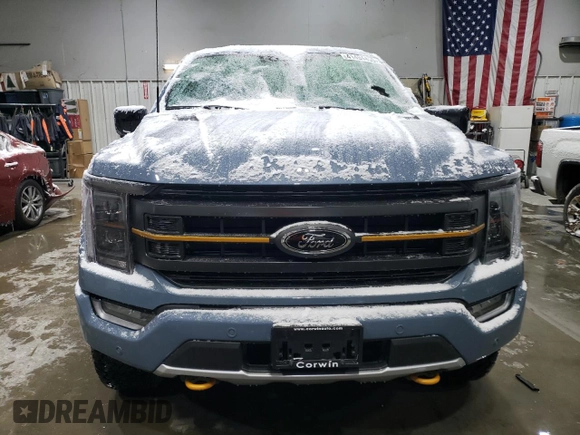 2023 Ford F-150 XL with VIN 1FTEW1E88PFB86418, listed as a Copart auction lot 41494455 with 37,292 mi miles and Salvage title. Bid and sale history available at DreamBid. Image 5.