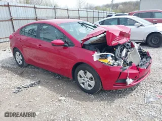 2016 Kia Forte LX with VIN KNAFK4A64G5567174, listed as a IAAI auction lot 41909602 with 75,352 mi miles. Bid and sale history available at carsss.com. Image 1.
