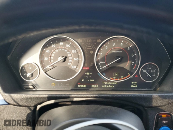 2013 BMW 3 Series 335i with VIN WBA3A9C57DF475179, listed as a Copart auction lot 43170245 with 128,589 mi miles and Salvage Title. Bid and sale history available at carsss.com. Image 9.