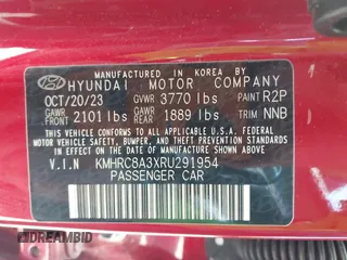 2024 Hyundai Venue SEL с VIN KMHRC8A3XRU291954, выставлен на аукционе IAAI как лот 42561292 с пробегом 37 379 миль миль и . История ставок и продаж доступна на DreamBid. Изображение 9.
