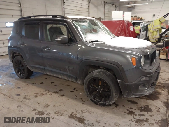 2016 Jeep Renegade Latitude with VIN ZACCJBBTXGPD19844, listed as a IAAI auction lot 41385777 with 102,891 mi miles. Bid and sale history available at carsss.com. Image 1.