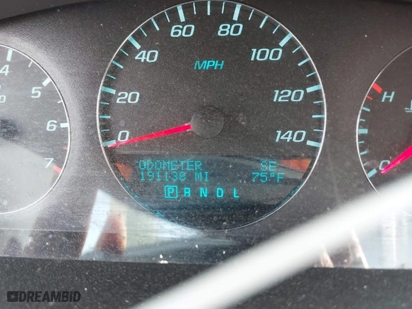 2013 Chevrolet Impala LTZ with VIN 2G1WC5E33D1200858, listed as a IAAI auction lot 41784028 with 191,138 mi miles. Bid and sale history available at carsss.com. Image 7.