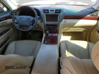 2008 Lexus LS 460 with VIN JTHBL46F585065698, listed as a Copart auction lot 47990655 with Not Provided miles and Salvage Title. Bid and sale history available at DreamBid. Image 8.