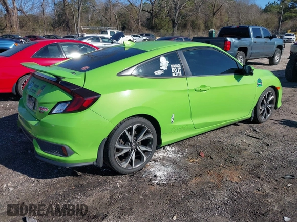 2018 Honda Civic Si Coupe with VIN 2HGFC3A59JH757829, listed as a IAAI auction lot 41509057 with 107,741 mi miles. Bid and sale history available at carsss.com. Image 4.