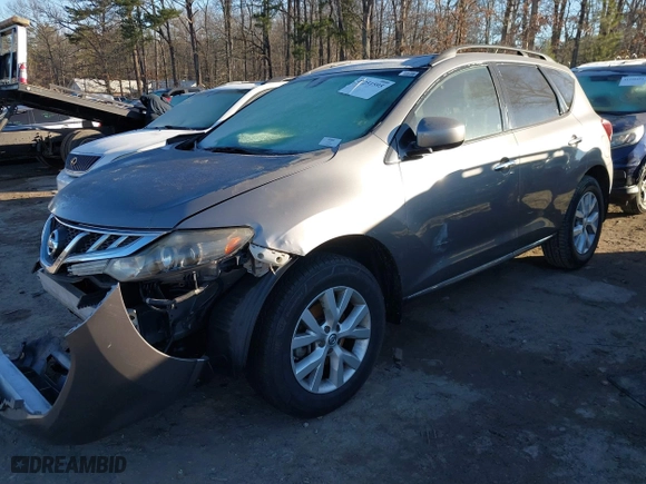 2011 Nissan Murano SV with VIN JN8AZ1MW7BW154028, listed as a IAAI auction lot 41251595 with 205,097 mi miles. Bid and sale history available at carsss.com. Image 2.