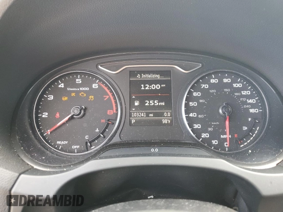 2016 Audi A3 1.8T Premium with VIN WAUA7GFF8G1047069, listed as a Copart auction lot 68031573 with 103,241 mi miles. Bid and sale history available at carsss.com. Image 9.