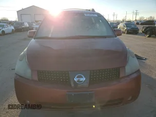 2005 Nissan Quest SE with VIN 5N1BV28U85N101385, listed as a Copart auction lot 88498525 with 0 mi miles and Salvage Title. Bid and sale history available at carsss.com. Image 5.