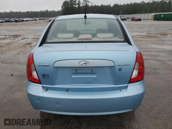 2009 Hyundai Accent Auto GLS with VIN KMHCN46C89U384585, listed as a Copart auction lot 48125625 with 158,089 mi miles and Clean Title. Bid and sale history available at carsss.com. Image 6.