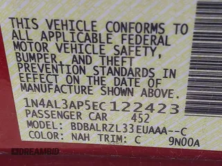 2014 Nissan Altima 2.5 S with VIN 1N4AL3AP5EC122423, listed as a IAAI auction lot 42142405 with 75,920 mi miles. Bid and sale history available at carsss.com. Image 9.