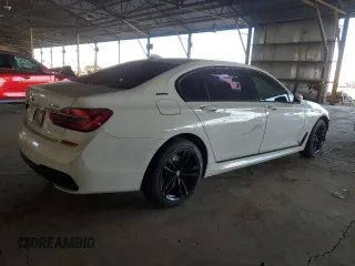 2018 BMW 7 Series 740e xDrive iPerformance with VIN WBA7J2C58JG938333, listed as a Copart auction lot 53069585 with 216,353 mi miles and Clean Title. Bid and sale history available at carsss.com. Image 3.