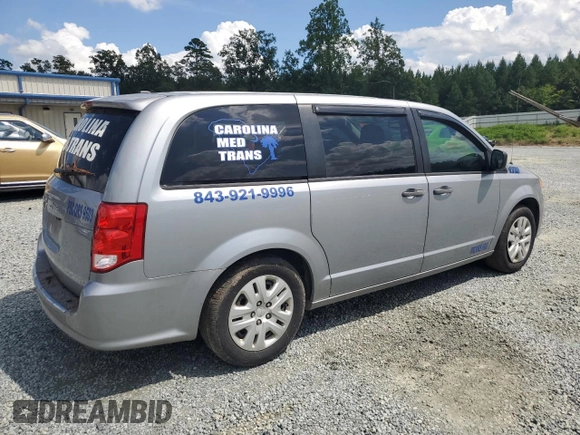 2019 Dodge Grand Caravan SE with VIN 2C4RDGBG1KR585873, listed as a Copart auction lot 66977024 with 281,309 mi miles and Salvage Title. Bid and sale history available at DreamBid. Image 3.