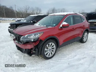 2022 Ford Escape Titanium Hybrid z VIN 1FMCU9DZ3NUA94353, wystawiony jako Copart lot #43597165 z przebiegiem 21 406 mil mil oraz Szkoda całkowita • Salvage title. Historia ofert i sprzedaży dostępna na DreamBid. Obrazek 1.