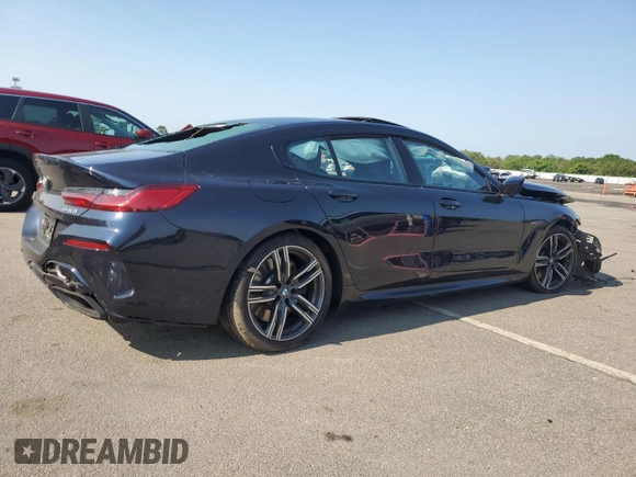 2023 BMW 8 Series 840i with VIN WBAGV4C05PCL05034, listed as a Copart auction lot 60471075 with Not provided miles and Salvage title. Bid and sale history available at DreamBid. Image 3.