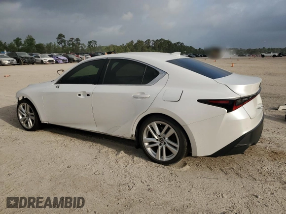 2021 Lexus IS 300 z VIN JTHCA1D28M5116162, wystawiony jako Copart lot #51757005 z przebiegiem 59 965 mil mil oraz Szkoda całkowita • Salvage title. Historia ofert i sprzedaży dostępna na DreamBid. Obrazek 2.