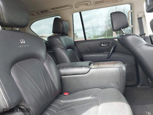 2012 Infiniti QX56 7-passenger with VIN JN8AZ2NEXC9022618, listed as a IAAI auction lot 41905525 with 168,886 mi miles. Bid and sale history available at carsss.com. Image 8.