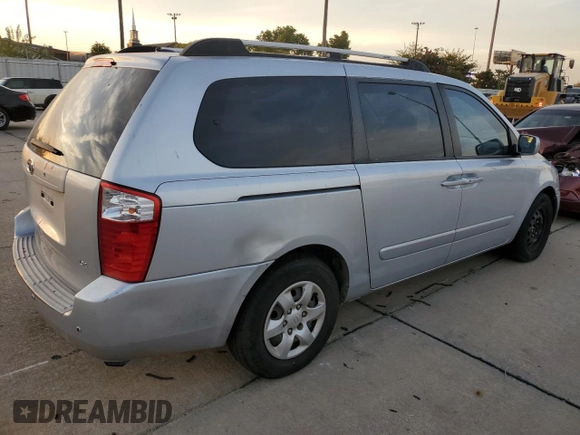 2009 Kia Sedona LX with VIN KNDMB233596280263, listed as a Copart auction lot 77812904 with 0 mi miles and Clean Title. Bid and sale history available at carsss.com. Image 3.