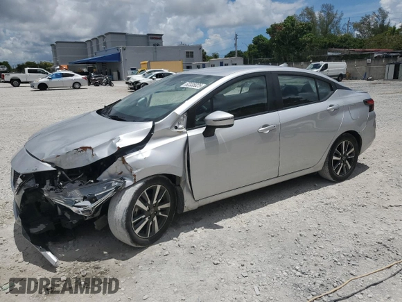 2021 Nissan Versa SV with VIN 3N1CN8EV9ML878622, listed as a Copart auction lot 62335025 with 88,278 mi miles and Non repairable. Bid and sale history available at DreamBid. Image 1.