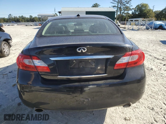 2012 Infiniti M37 with VIN JN1BY1AR3CM393352, listed as a Copart auction lot 76576554 with 228,800 mi miles and Salvage Title. Bid and sale history available at carsss.com. Image 6.