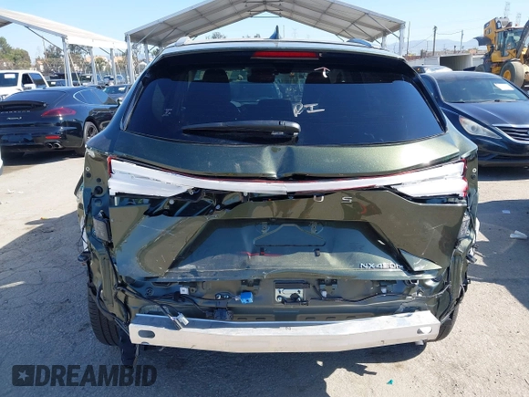 2023 Lexus NX 450h+ Luxury with VIN JTJHKCFZ0P2017929, listed as a IAAI auction lot 42282635 with 18,611 mi miles and . Bid and sale history available at DreamBid. Image 18.