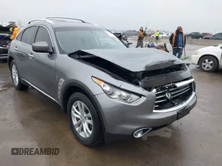 2015 Infiniti QX70 with VIN JN8CS1MUXFM380576, listed as a IAAI auction lot 41516132 with 109,662 mi miles and . Bid and sale history available at DreamBid. Image 1.
