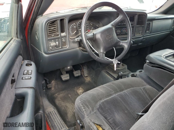 2002 Chevrolet Silverado 1500 LS with VIN 1GCEK14V62Z120296, listed as a Copart auction lot 80434704 with 0 mi miles and Salvage Title. Bid and sale history available at carsss.com. Image 8.