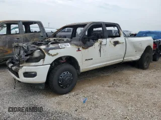 2023 Ram 3500 Laramie with VIN 3C63RRJLXPG643260, listed as a Copart auction lot 63776414 with 0 mi miles and Non Repairable. Bid and sale history available at carsss.com. Image 1.