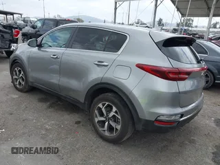 2020 Kia Sportage LX with VIN KNDPM3AC1L7761371, listed as a IAAI auction lot 42121834 with 38,411 mi miles and . Bid and sale history available at DreamBid. Image 3.